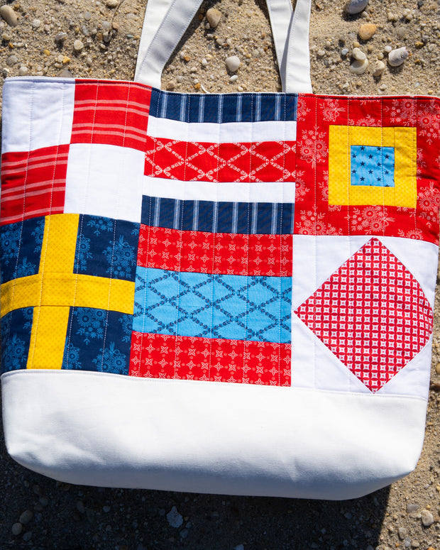 Nautical Flag Tote Bag