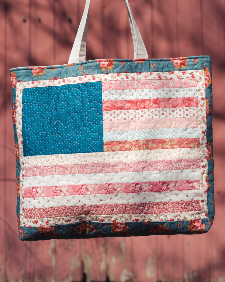 American Flag Tote Bag