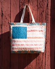 Patriotic American Flag Tote Bag