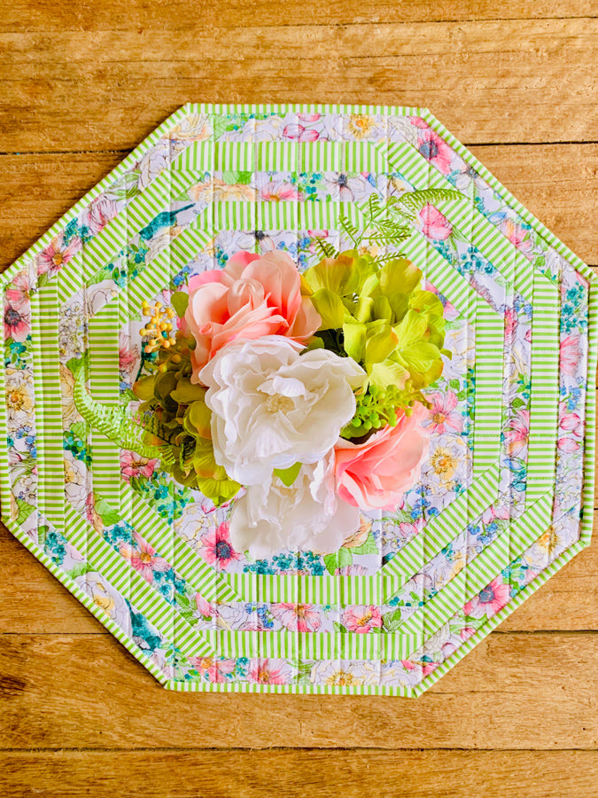 Bluebird Blooms Table Topper