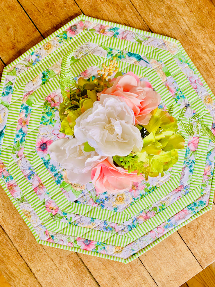 Bluebird Blooms Table Topper