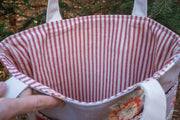 Shabby Chic Faux Leather Tote