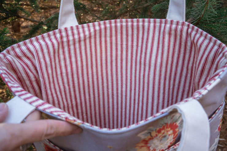 Shabby Chic Faux Leather Tote