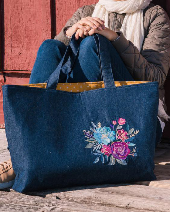 Bluejean Bouquet Tote