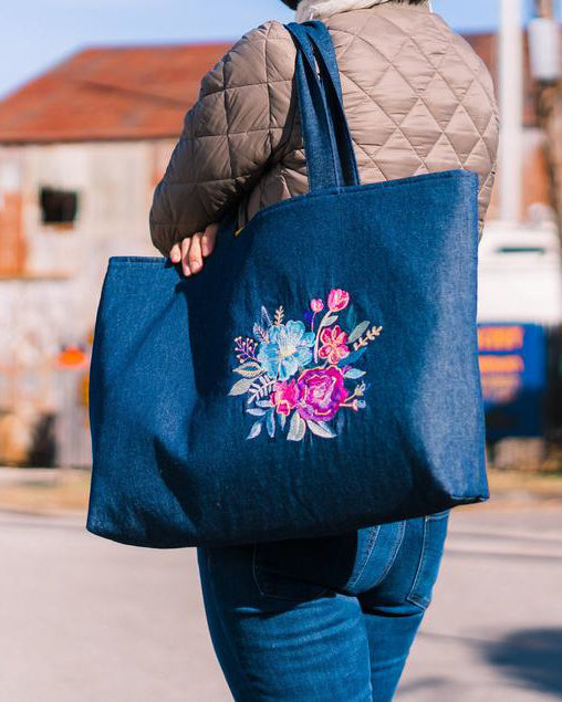 Bluejean Bouquet Tote