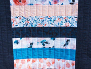 Denim Watercolor Quilted Tote