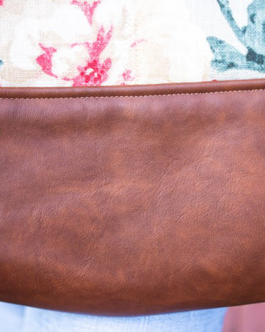 Shabby Chic Faux Leather Tote