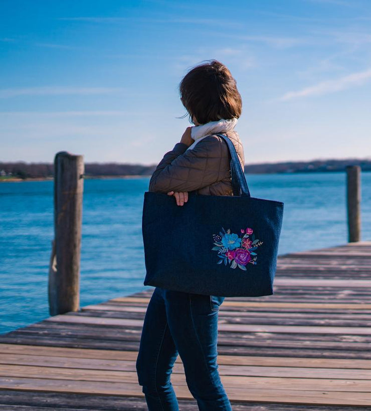 Bluejean Bouquet Tote